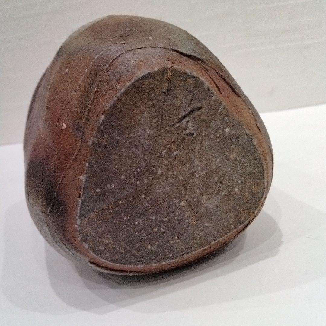 沖縄 琉球焼 壺屋焼 小橋川製陶所 仁王窯造 花文 抱瓶 共箱 C 8899